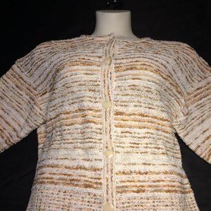 St. John Women's knit button down S/S blouse